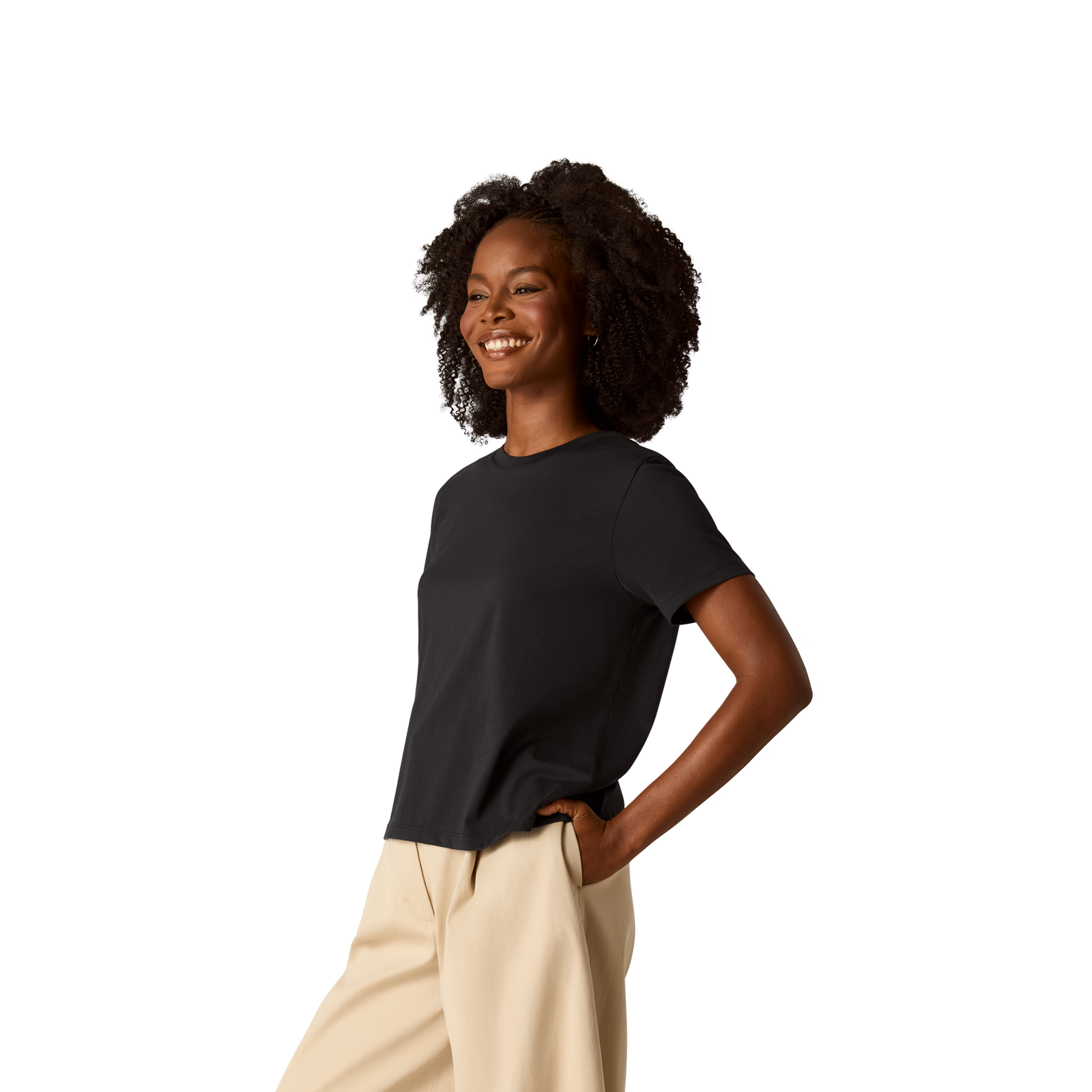 Women's Pima Cotton Crew Neck T-Shirt
